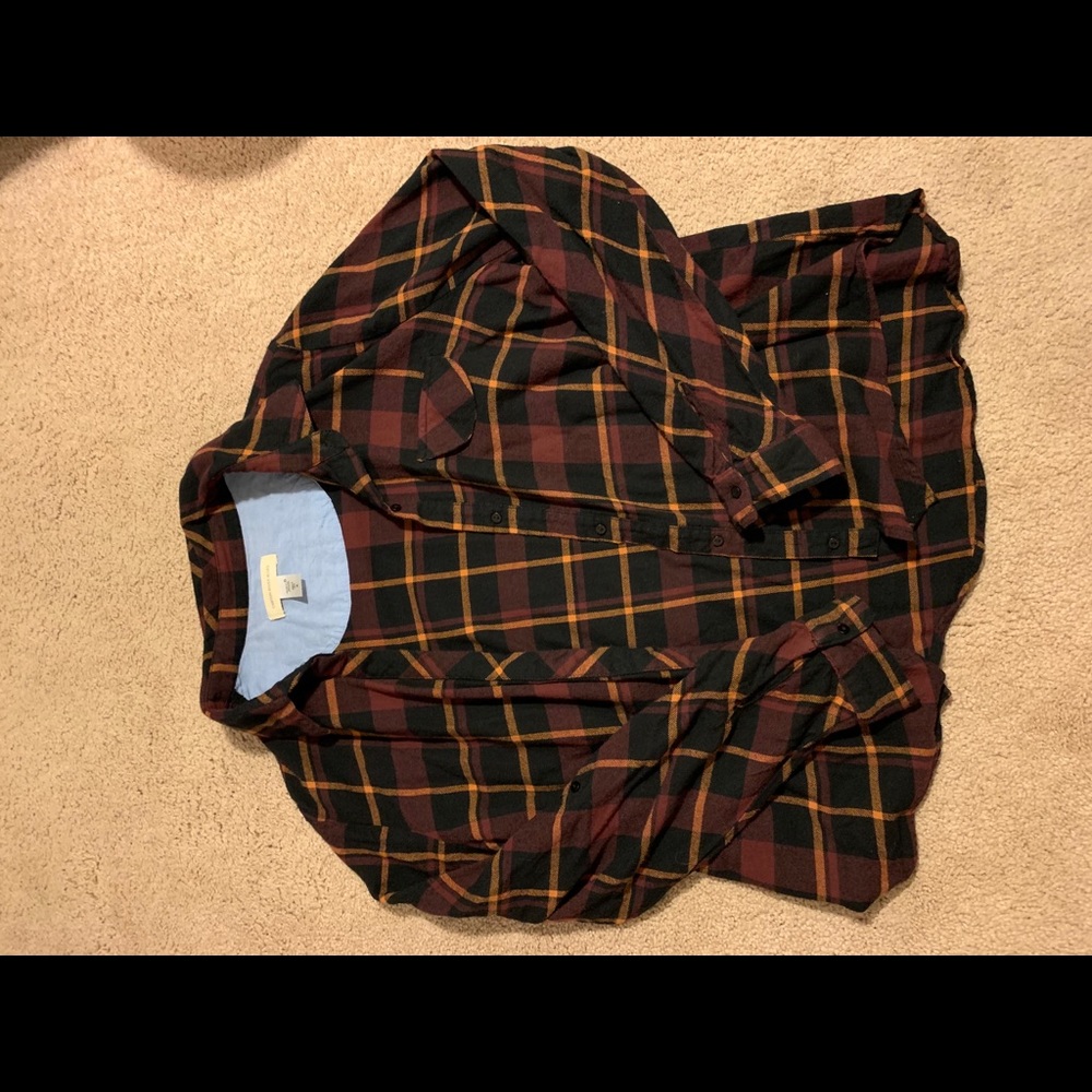 Men’s Plaid Button-Up Flannel